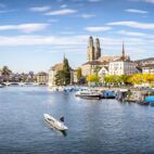 Zürich Stadtpanorama als Panorama Hintergrund | Von eyetronic