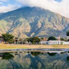 Panoramic view of a sunrise at Parque del Este With El Avila. Venezuela Von DOUGLAS