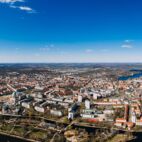 Potsdam, Brandenburg, Germany, 04.04.2020 aerial cityscape drone photo Von wideeyes